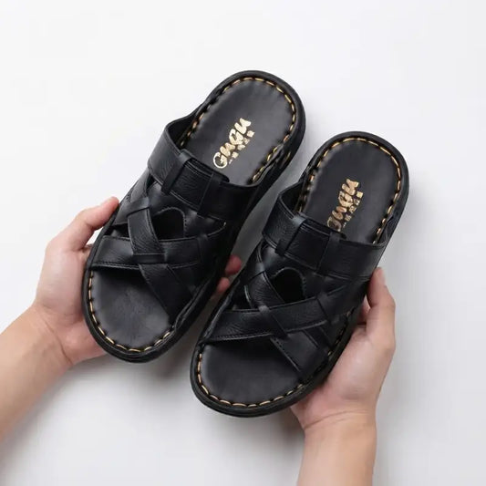 Men’s Leather Slippers